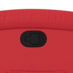 vidaXL Fauteuil inclinable Rouge Similicuir