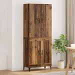 vidaXL Haut Armoire Bois Ancien 69 5 x 34 x 180 cm Bois d'ingénierie