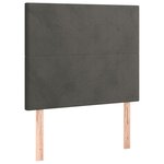 vidaXL Cadre de lit avec tête de lit Gris foncé 80x200 cm Velours