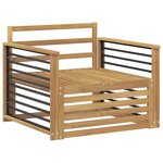 vidaXL Canapé d’extérieur Bois d'Acacia Massif Blanc