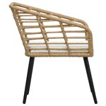 vidaXL Chaises de jardin lot de 2 avec coussins Résine tressée Chêne