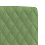 vidaXL Chaises à manger lot de 6 vert clair velours