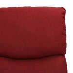 vidaXL Fauteuil de massage Rouge bordeaux Tissu