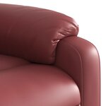 vidaXL Fauteuil de massage inclinable Rouge bordeaux Similicuir