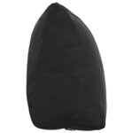 vidaXL Coussin de Dos Noir 45 x 20 x 35 cm Tissu en velours côtelé