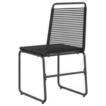 vidaXL Chaises de jardin 2 Pièces Noir 48 x 55 x 89 5 cm Rotin