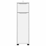 vidaXL Cabinet de salle de bain avec tiroir Blanc 30 5 x 30 x 101 cm