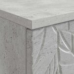 vidaXL Bureau Gris béton Bois d'ingénierie 142 5 x 50 x 75 cm