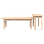 vidaXL Ensemble de tables basses 2 Pièces Bois massif de pin