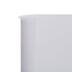 vidaXL Paravent 5 panneaux Tissu 600 x 160 cm Blanc sable