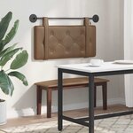 vidaXL Tête de lit suspendue Avec lumière LED Cappuccino Simili cuir