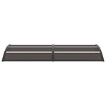 vidaXL Auvent de porte Noir 240x80 cm PC