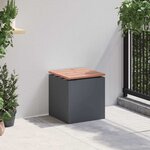 vidaXL Banc de jardin Anthracite 40 x 40 x 43 cm Acier