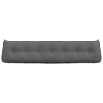 vidaXL Coussin de Dos Gris foncé 200 x 24 x 50 cm tissu