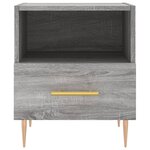 vidaXL Table de chevet sonoma gris 40x35x47 5 cm bois d’ingénierie