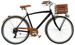 Velo urban wood 28 homme 7v alu noir h52