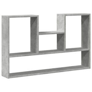 vidaXL Étagère murale gris béton 99x15x60 cm bois d'ingénierie