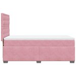 vidaXL Sommier à lattes de lit et matelas Rose 80x200 cm Velours