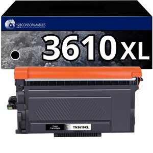 123CONSOMMABLES - TN-3610XL Toner Compatible avec Brother TN3610 XL HL-L6410DN  MFC-L6910DN