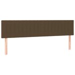 vidaXL Sommier à lattes de lit et matelas marron foncé 120x190cm tissu