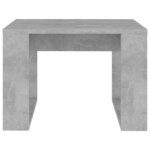 vidaXL Table d'appoint Gris béton 50x50x35 cm Bois d’ingénierie