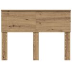 vidaXL Tête de lit Chêne artisanal 135 cm Bois d'ingénierie