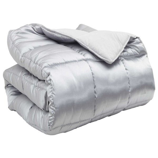 vidaXL Duvet d'hiver 200 x 220 cm 450 g/m² Argenté