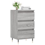 vidaXL Buffet sonoma gris 40x35x70 cm bois d'ingénierie