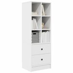 vidaXL Haut Armoire Blanc 45 5 x 34 x 127 cm Bois d'ingénierie