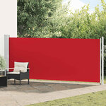 vidaXL Auvent latéral rétractable de patio 600x160 cm rouge