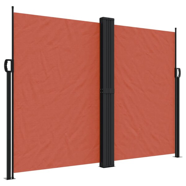 vidaXL Auvent latéral rétractable terre cuite 180x1200 cm
