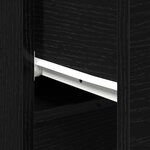 vidaXL Buffets 2 Pièces Chêne Noir 30x30x70 cm Bois d'ingénierie