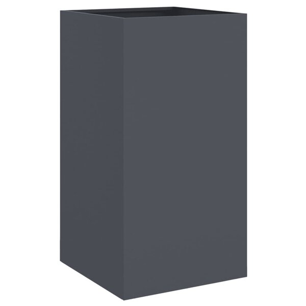 vidaXL Jardinière anthracite 42x38x75 cm acier laminé à froid