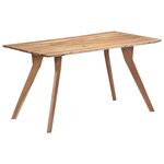 vidaXL Table de salle à manger 140x80x76 cm Bois d'acacia massif