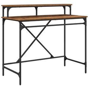 vidaXL Bureau Bois Ancien 100 x 50 x 90 cm Bois d'ingénierie