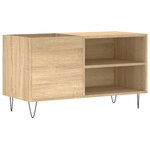 vidaXL Armoire à disques chêne sonoma 85x38x48 cm bois d'ingénierie