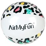 Ballon gonflable ø28 cm pour piscine & plage  accessoire d'eau - design léopard