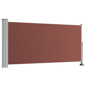 vidaXL Auvent latéral rétractable de patio 120x300 cm Marron