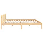 vidaXL Cadre de lit bois de pin massif 180x200 cm super king