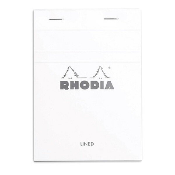 Bloc-Notes Agrafé N°12 White - 8,5x12 cm - Ligné - 80 Feuilles Détachables