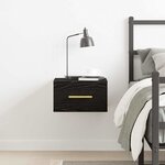 vidaXL Cabinet de chevet Chêne noir 35 x 35 x 20 cm Bois d'ingénierie