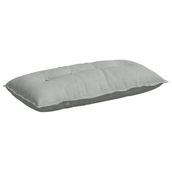 vidaXL Coussin de Dos Gris clair 100 x 50 cm Tissu en velours côtelé