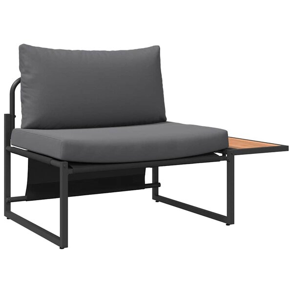vidaXL Ensemble de canapé de jardin 2 pc Anthracite Acier
