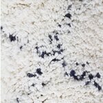 COTTON BERBERE Tapis de salon - 160 x 230 cm - 100 % coton - Ecru naturel - Motif losange