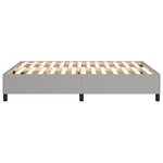 vidaXL Cadre de lit Gris clair 140x190 cm Tissu