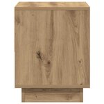 vidaXL Table de nuit avec tiroir 2 Pièces chêne artisanal 45 x 34 x 44 cm