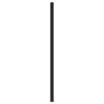 vidaXL Tête de lit de remplacement métal noir 107 cm