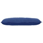 vidaXL Coussin de Dos Bleu police 100 x 50 cm Tissu en velours côtelé