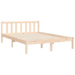 vidaXL Cadre de lit sans matelas 140x190 cm bois de pin massif