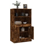 vidaXL Buffet haut chêne fumé 60x35 5x103 5 cm bois d'ingénierie